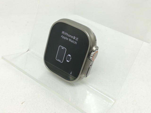 【中古】Apple Apple Watch Ultra 49mm Cellular チタニウムケース/ミッドナイトオーシャンバンド MQFK3J/A【宇田川】保証期間１ヶ月【ラ