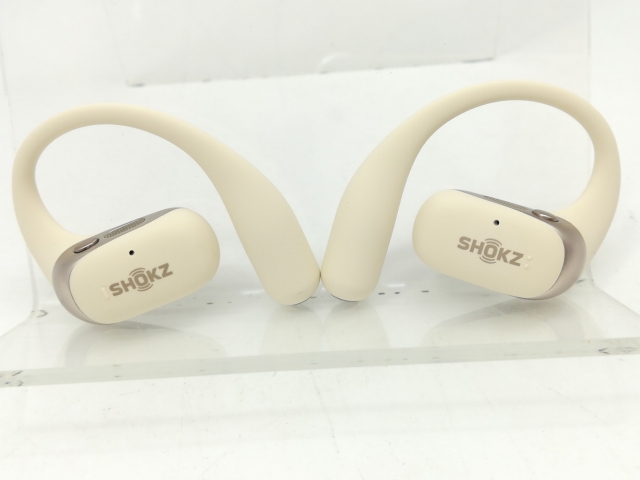 Shokz OpenFit ベージュ ショックス ワイヤレス イヤホン 左右分離