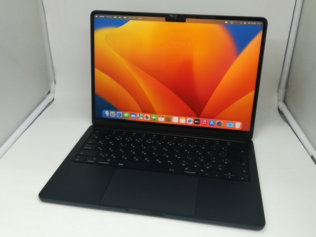 【中古】Apple MacBook Air 13インチ CTO (M2,2022) ミッドナイト M2(CPU:8C/GPU:10C)/16G/512G/67W(70W) AC【宇田川】保証期間１ヶ月【ランクC】