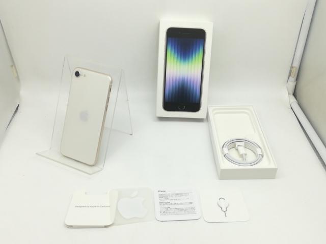 【中古】Apple 国内版 【SIMフリー】 iPhone SE（第3世代） 128GB スターライト MMYG3J/A【宇田川】保証期間１ヶ月【ランクB】 携帯電話本体