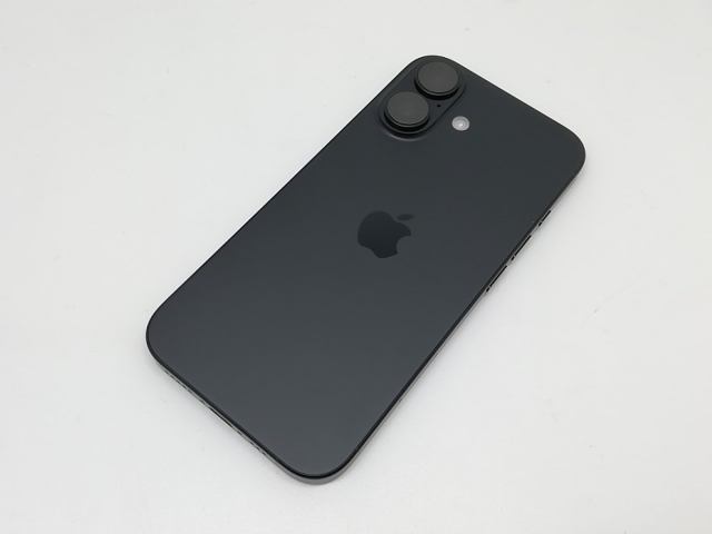 中古】Apple 国内版 【SIMフリー】 iPhone 16 128GB ブラック MYDQ3J/A 