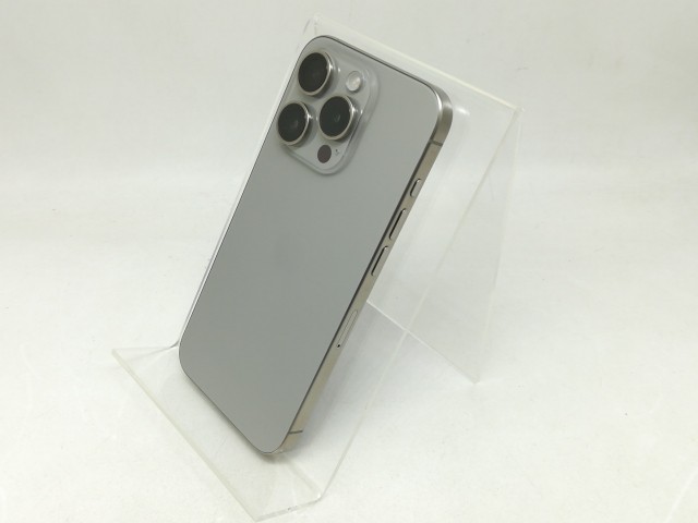 【中古】Apple 国内版 【SIMフリー】 iPhone 15 Pro 128GB ナチュラルチタニウム MTU93J/A【宇田川】保証期間１ヶ月【ランクA】