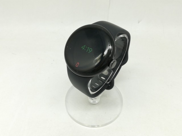 【中古】Google Pixel Watch2 Bluetooth/Wi-Fiモデル MatteBlackアルミケース/Obsidianアクティブバンド【宇田川】保証期間１ヶ月【ラン