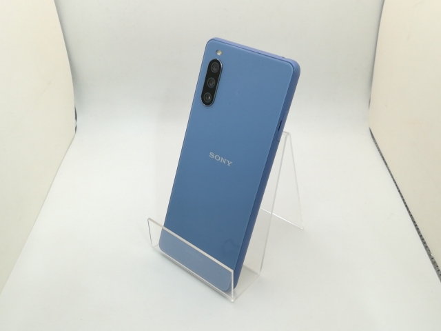 中古】SONY au 【SIMロック解除済み】 Xperia 10 III ブルー 6GB
