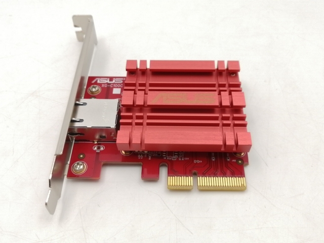 【中古】ASUS XG-C100C 10GBASE-T/PCIe x4【EC真っただ中】言いはなつ継続期間１週