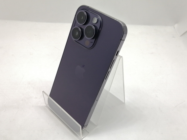 【中古】Apple 国内版 【SIMフリー】 iPhone 14 Pro 512GB ディープパープル MQ283J/A【宇田川】保証期間１ヶ月【ランクC】