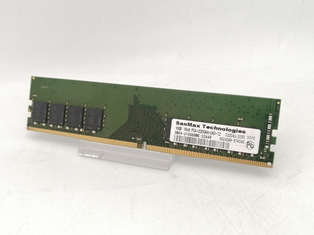【中古】DDR4 16GB PC4-25600(DDR4-3200)【デスクトップPC用】【川越クレアモール】保証期間１週間