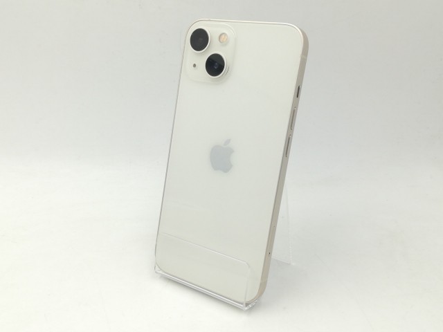 【中古】【赤ロム保証あり】Apple SoftBank 【SIMフリー】 iPhone 13 256GB スターライト MLNJ3J/A【道玄坂】保証期間１ヶ月【ランクB】