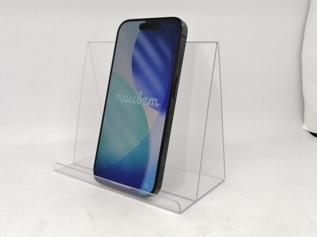 【中古】Apple 国内版 【SIMフリー】 iPhone 15 Pro 256GB ブラックチタニウム MTUC3J/A【川越クレアモール】保証期間１ヶ月【ランクC】_1