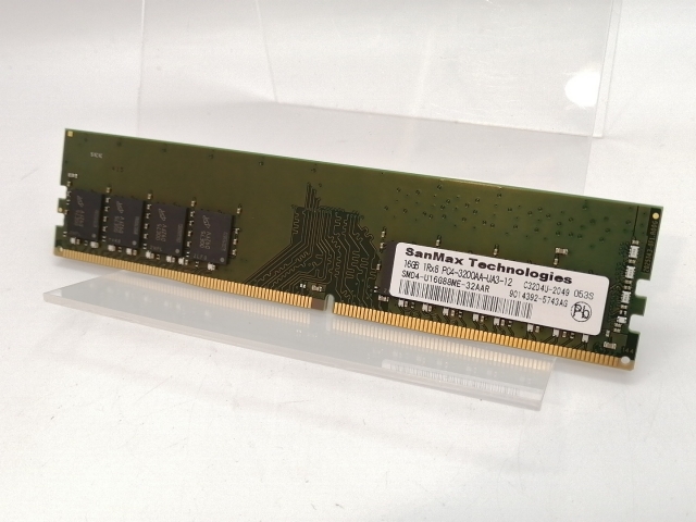 【中古】DDR4 16GB PC4-25600(DDR4-3200)【デスクトップPC用】【高崎モントレー】保証期間１週間