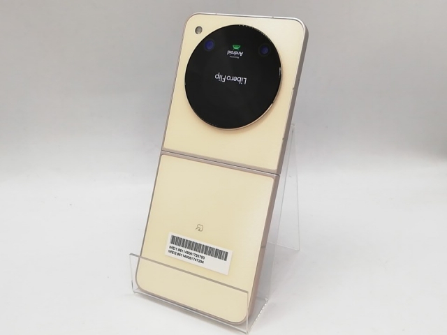 【中古】ZTE ymobile 【SIMフリー】 Libero Flip 6GB 128GB ゴールド A304ZT【道玄坂】保証期間１ヶ月【ランクA】