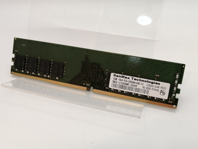 【中古】DDR4 16GB PC4-25600(DDR4-3200)【デスクトップPC用】【高崎モントレー】保証期間１週間