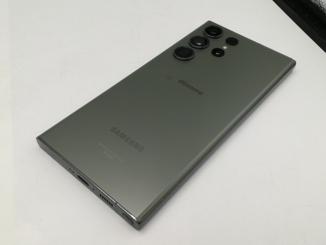 中古】SAMSUNG docomo 【SIMフリー】 Galaxy S23 Ultra グリーン