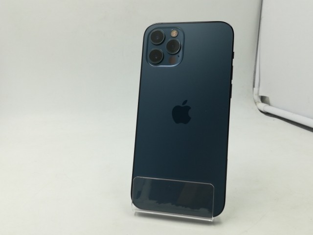 【中古】Apple docomo 【SIMロック解除済み】 iPhone 12 Pro 128GB パシフィックブルー MGM83J/A【川越クレアモール】保証期間１ヶ月【ラ