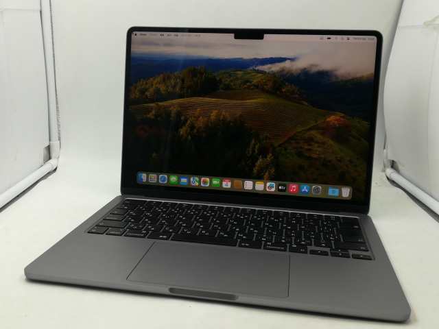 【中古】Apple MacBook Air 13インチ M2(CPU:8C/GPU:8C) 8GB/256GB スペースグレイ MLXW3J/A (M2・2022)【道玄坂】保証期間１ヶ月【ラン