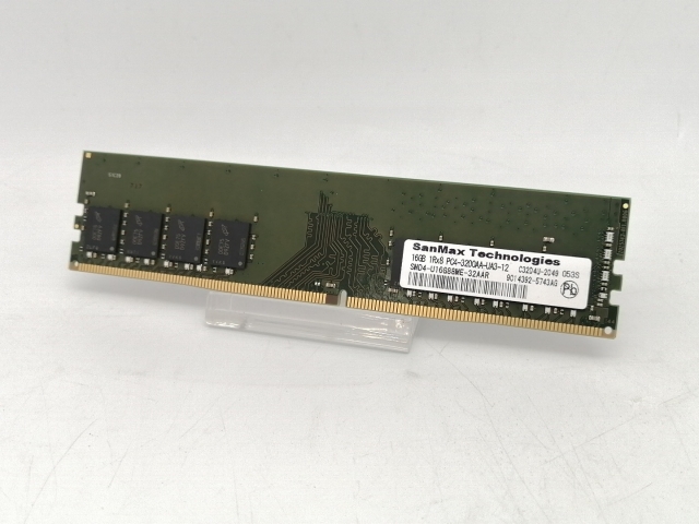 【中古】DDR4 16GB PC4-25600(DDR4-3200)【デスクトップPC用】【川越クレアモール】保証期間１週間