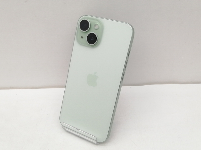 中古】Apple docomo 【SIMフリー】 iPhone 15 128GB グリーン MTMM3J/A 