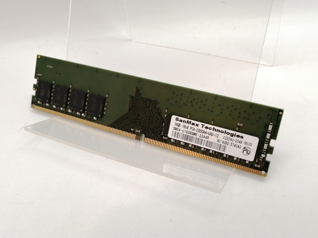 【中古】DDR4 16GB PC4-25600(DDR4-3200)【デスクトップPC用】【高崎モントレー】保証期間１週間
