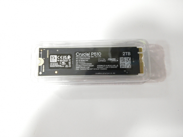 【中古】Crucial P510 CT2000P510SSD8-JP 2TB(M.2 2280/PCIe5.0 NVMe)/TLC【道玄坂】保証期間１週間