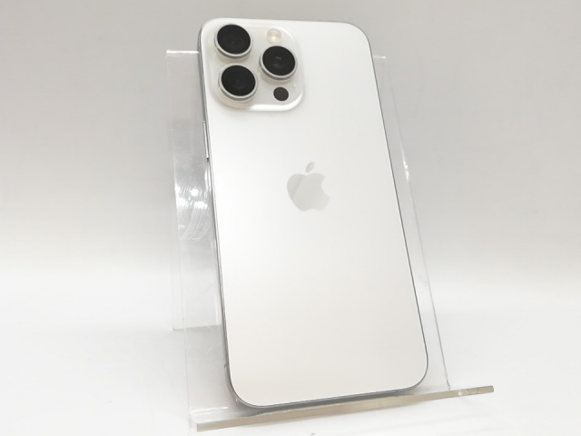 【中古】Apple 国内版 【SIMフリー】 iPhone 15 Pro Max 256GB ホワイトチタニウム MU6Q3J/A【道玄坂】保証期間１ヶ月【ランクB】_1