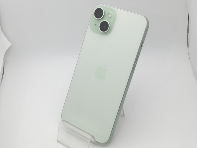 【中古】Apple 国内版 【SIMフリー】 iPhone 15 Plus 128GB グリーン MU0E3J/A【新橋烏森通り】保証期間１ヶ月【ランクA】