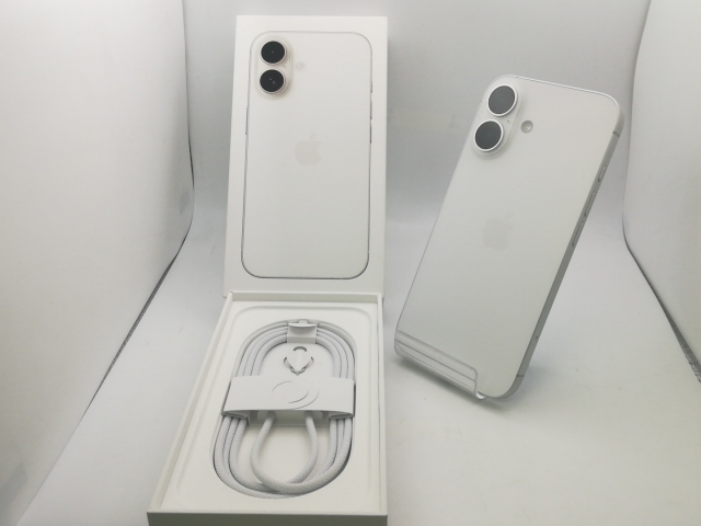 【中古】Apple docomo 【SIMフリー】 iPhone 16 128GB ホワイト MYDR3J/A【新橋】保証期間１ヶ月【ランクB】_7
