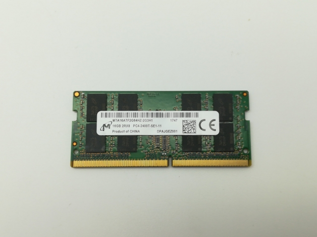 【中古】260PIN 16GB DDR4-2400(PC4-19200) SODIMM 【ノートPC用】【新橋】保証期間１週間