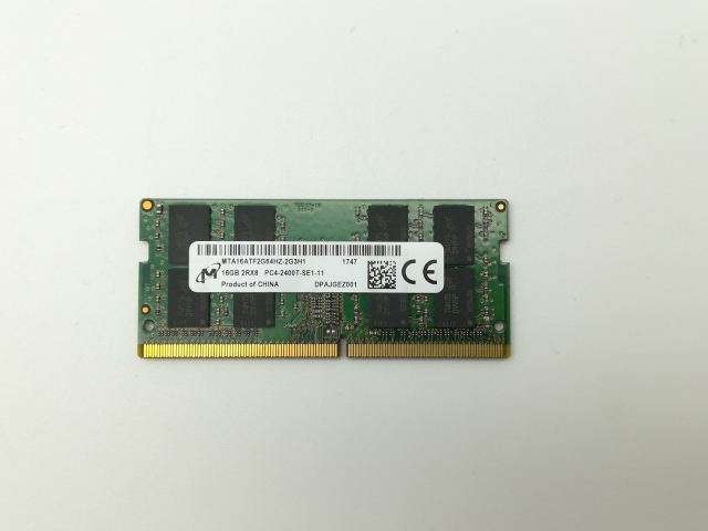 中古】260PIN 16GB DDR4-2400(PC4-19200) SODIMM 【ノートPC用】【新橋 