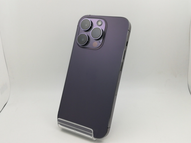 【中古】Apple 国内版 【SIMフリー】 iPhone 14 Pro 256GB ディープパープル MQ1E3J/A【新橋】保証期間１ヶ月【ランクA】