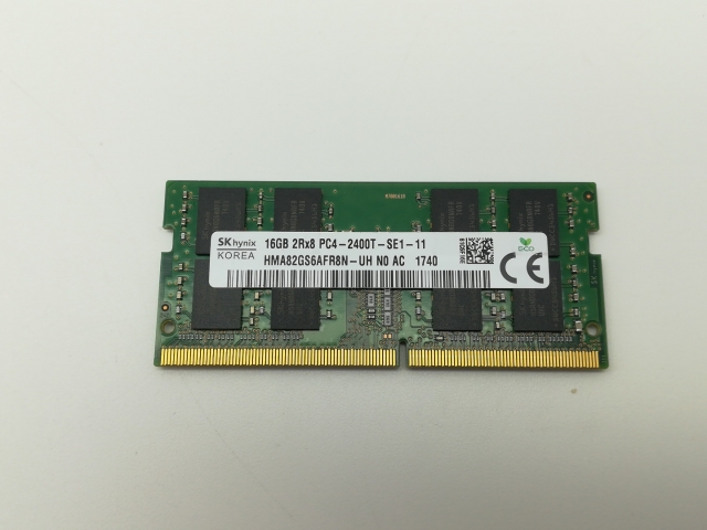 【中古】260PIN 16GB DDR4-2400(PC4-19200) SODIMM 【ノートPC用】【新橋】保証期間１週間