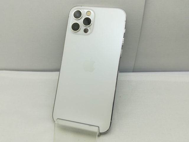 【中古】Apple 楽天モバイル 【SIMフリー】 iPhone 12 Pro 128GB シルバー MGM63J/A【川崎】保証期間１ヶ月【ランクC】