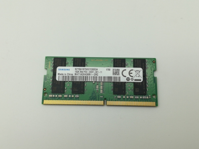 【中古】260PIN 16GB DDR4-2400(PC4-19200) SODIMM 【ノートPC用】【新橋】保証期間１週間