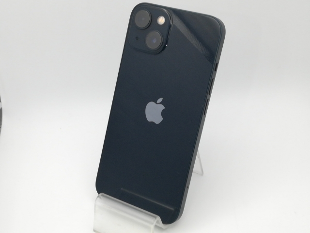 【中古】Apple au 【SIMフリー】 iPhone 13 128GB ミッドナイト MLNC3J/A【新橋烏森通り】保証期間１ヶ月【ランクC】