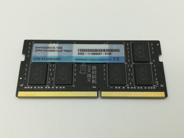 【中古】260PIN 16GB DDR4-3200(PC4-25600) SODIMM 【ノートPC用】【新橋】保証期間１週間