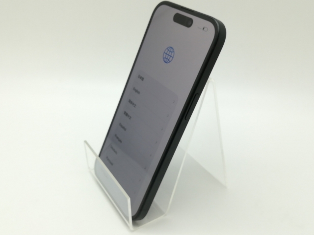 【中古】Apple docomo 【SIMフリー】 iPhone 15 256GB ブラック MTMN3J/A【新橋】保証期間１ヶ月【ランクB】_1