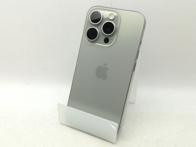 【中古】Apple 国内版 【SIMフリー】 iPhone 15 Pro 128GB ナチュラルチタニウム MTU93J/A【新橋】保証期間１ヶ月【ランクA】