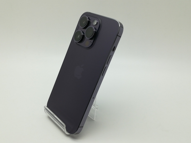 【中古】Apple 国内版 【SIMフリー】 iPhone 14 Pro 256GB ディープパープル MQ1E3J/A【新橋】保証期間１ヶ月【ランクC】