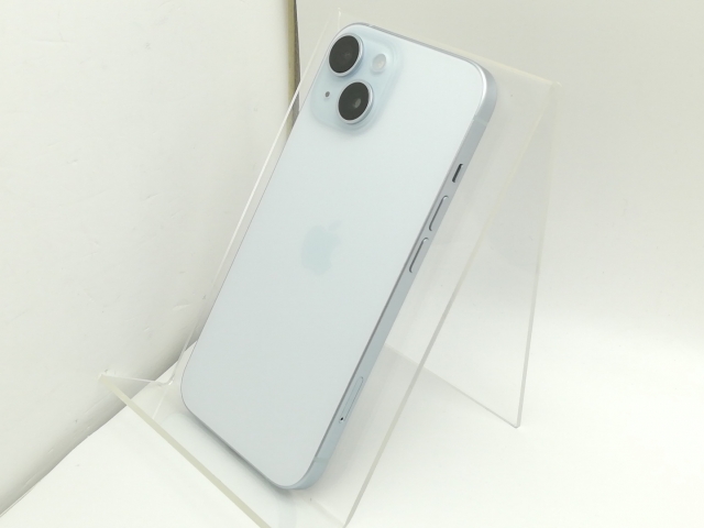 中古】Apple 国内版 【SIMフリー】 iPhone 15 128GB ブルー MTML3J/A 