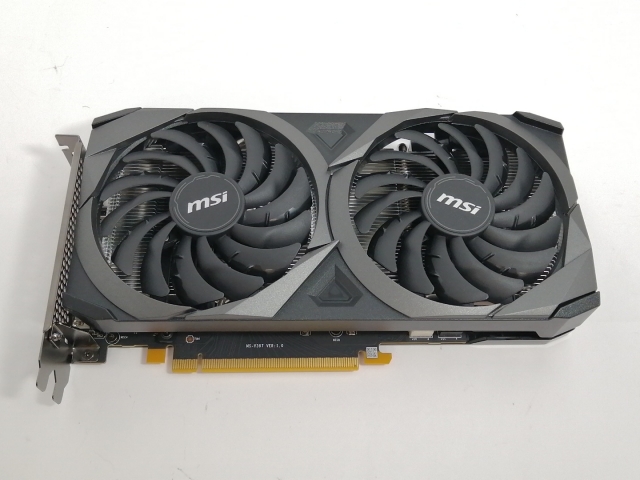 【中古】MSI GeForce RTX 3060 VENTUS 2X 12G OC RTX3060/12GB(GDDR6)/PCI-E【新宿】言いはなつ継続期間１週