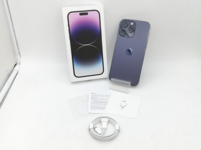 【中古】Apple 国内版 【SIMフリー】 iPhone 14 Pro Max 128GB ディープパープル MQ993J/A【中野】保証期間１ヶ月【ランクB】