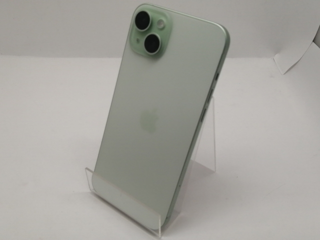 【中古】Apple 国内版 【SIMフリー】 iPhone 15 Plus 128GB グリーン MU0E3J/A【宇田川】保証期間１ヶ月【ランクA】