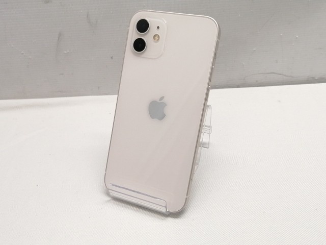 【中古】Apple au 【SIMロック解除済み】 iPhone 12 64GB ホワイト MGHP3J/A【仙台駅東口】保証期間１ヶ月【ランクB】