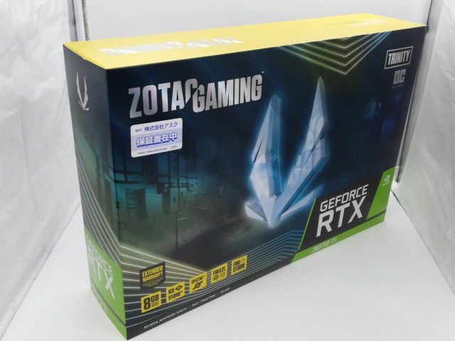 【中古】ZOTAC GeForce RTX 3070 Ti Trinity OC（ZT-A30710J-10P）RTX3070Ti/8GB(GDDR6X)【DS秋葉】保証期間１週間