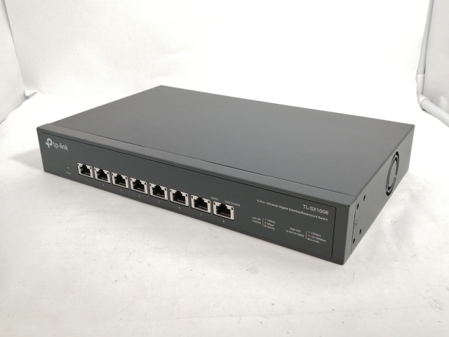 【中古】TP-LINK TL-SX1008 10Gポート×8 アンマネージスイッチ（ラックマウント対応）【新宿】保証期間１週間