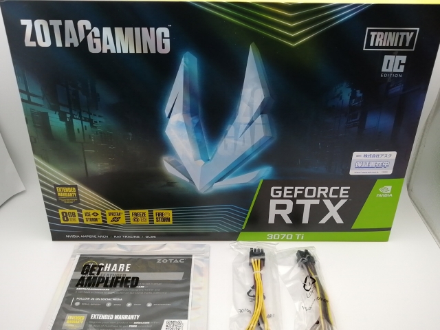 中古】ZOTAC GeForce RTX 3070 Ti Trinity OC（ZT-A30710J-10P