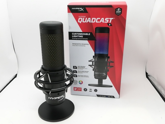 【中古】HyperX QuadCast S USBコンデンサーゲーミングマイク【府中ル・シーニュ】保証期間１週間【ランクB】 7,285円