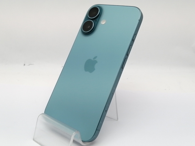【中古】Apple 国内版 【SIMフリー】 iPhone 16 128GB ティール MYDV3J/A【新宿】保証期間１ヶ月【ランクB】