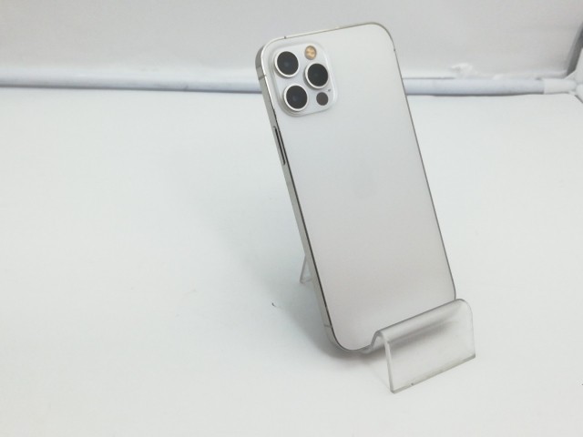 【中古】【赤ロム保証あり】Apple au 【SIMロック解除済み】 iPhone 12 Pro 128GB シルバー MGM63J/A【大須2】保証期間１ヶ月【ランクC】