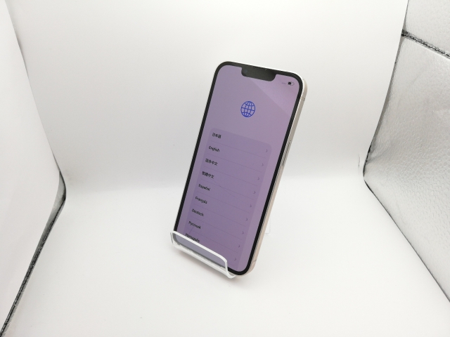 【中古】Apple docomo 【SIMフリー】 iPhone 13 128GB スターライト MLND3J/A【新宿】保証期間１ヶ月【ランクC】_1