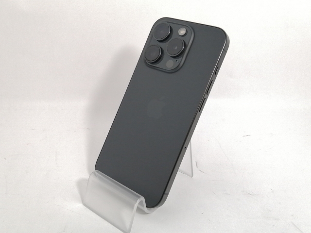 【中古】Apple 国内版 【SIMフリー】 iPhone 15 Pro 128GB ブラックチタニウム MTU73J/A【新宿】保証期間1ヶ月【ランクA】